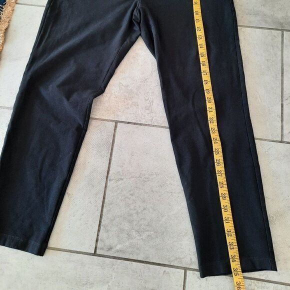 Eileen Fisher Black Wide Leg Pants Size Medium - Picture 6 of 7